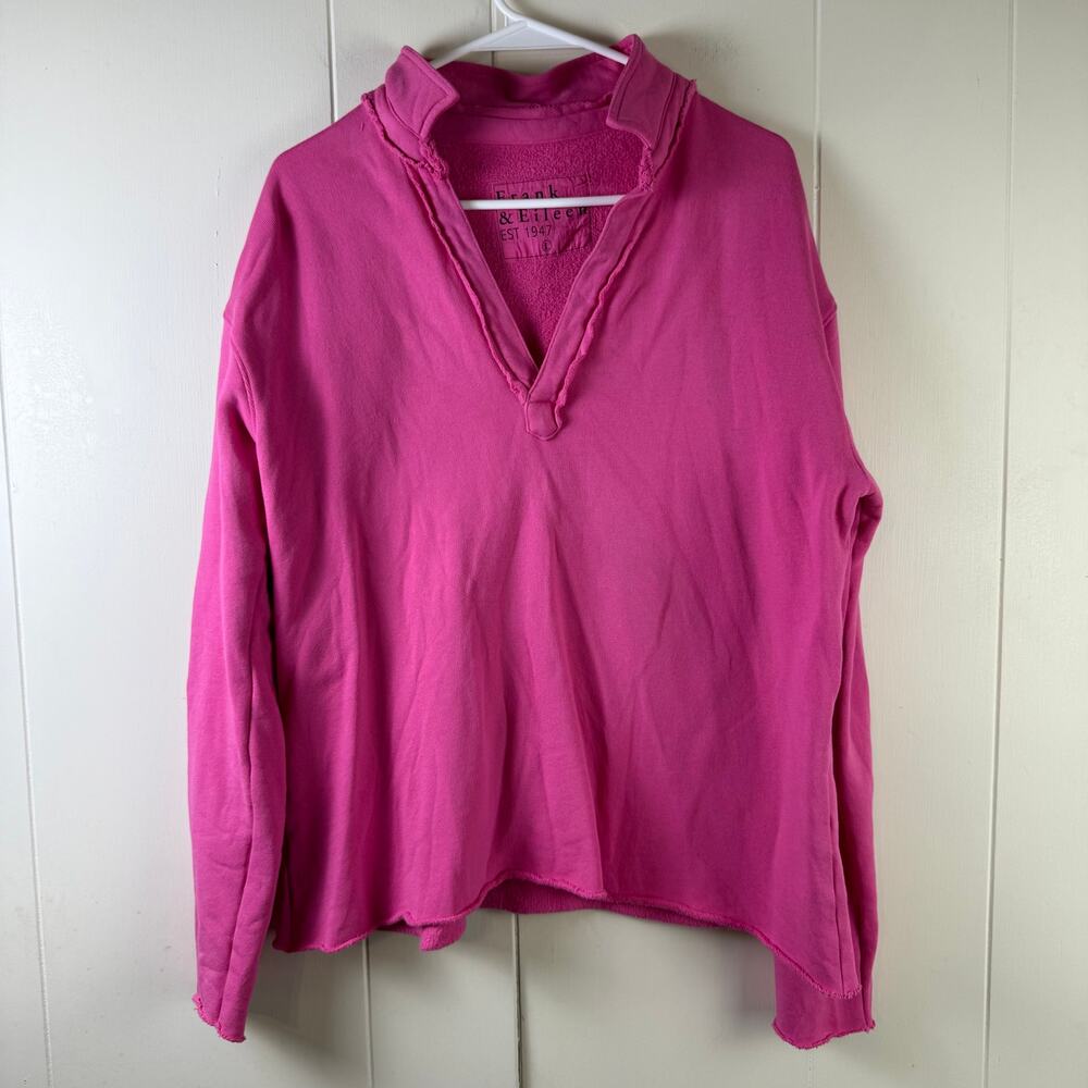 Frank & Eileen Pink Crew Neck Sweater